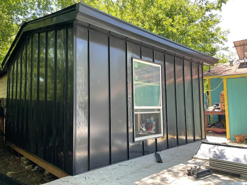 Black standing seam metal wall panels for Metal Roof Installation in Rancho Murieta